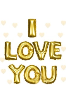 I - 349 - Love You Folyo Balon Altın Renk - Glblseme - 35 Cm I - 349 - Love You Folyo Balon Altın Renk - Glblseme - 35 Cm
