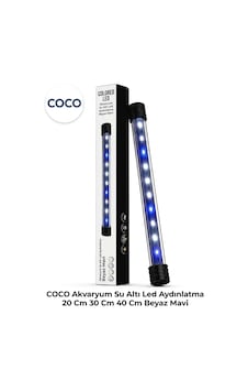 Coco Akvaryum Su Altı Led Aydınlatma 40 Cm Beyaz Mavi 6w Beyaz-mavi Led Akvaryum Işığı Coco Akvaryum Su Altı Led Aydınlatma 40 Cm Beyaz Mavi 6w Beyaz-mavi Led Akvaryum Işığı