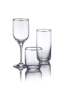 Korkmaz Hera Kristal Gold 36 Parça Bardak Seti A9213 Şeffaf Korkmaz Hera Kristal Gold 36 Parça Bardak Seti A9213 Şeffaf