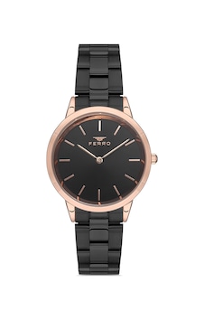 Ferro F21124a-r Quartz Çelik Siyah 35 Mm Kadın Kol Saati Rose Gold Ferro F21124a-r Quartz Çelik Siyah 35 Mm Kadın Kol Saati Rose Gold