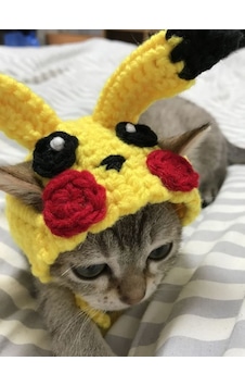 Busako Cat Pikachu Özel Tasarım Kedi Kıyafeti Busako Cat Pikachu Özel Tasarım Kedi Kıyafeti