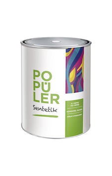 Popüler Sentetik İç Cephe Boyası Solvent Bazlı 0.75 KG Popüler Sentetik İç Cephe Boyası Solvent Bazlı 0.75 KG