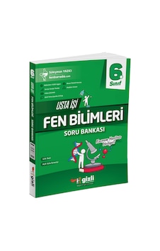 Gizli Yayınları 2025 6. Sınıf Fen Bilimleri Usta İşi Soru Bankası + Kavram Haritası Gizli Yayınları 2025 6. Sınıf Fen Bilimleri Usta İşi Soru Bankası + Kavram Haritası