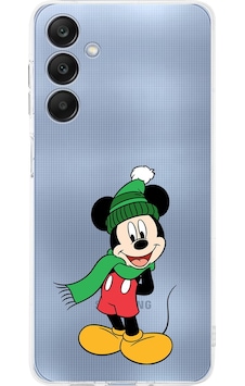Samsung Galaxy A26 İle Uyumlu Mickey Mouse 7 Baskılı Kamera Korumalı Şeffaf Kılıf Şeffaf