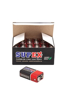 Pil 9v Carbon 10 Adet Supex 6f22