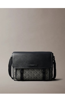 Calvin Klein Mıxed Emblem Aop Lap, 7ul Siyah Erkek Çanta