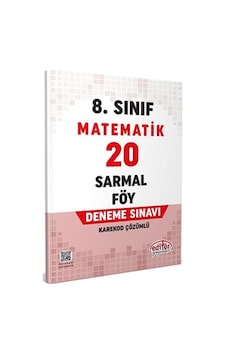 8. Sınıf Matematik 20 Sarmal Föy Deneme Editör Yayınları 8. Sınıf Matematik 20 Sarmal Föy Deneme Editör Yayınları
