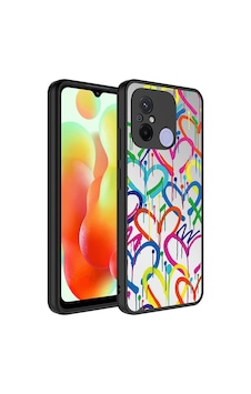 Xiaomi Redmi 12c Kılıf Aynalı Desenli Kamera Korumalı Parlak Mirror Kılıf