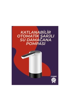 Şarjlı Damacana Su Pompası Otomatik Ve Taşınabilir Renkli Renkli