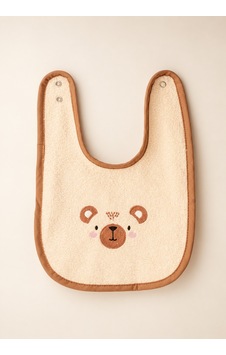 Emaylab Little Bear Bebek Mama Önlüğü %100 Pamuk Havlu Kumaş- Ayıcık Desenli Emaylab Little Bear Bebek Mama Önlüğü %100 Pamuk Havlu Kumaş- Ayıcık Desenli