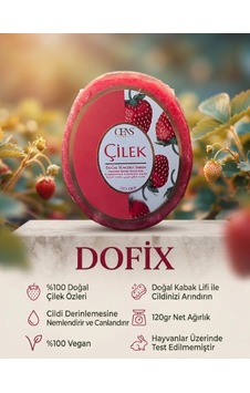 Dofix Çilekli Doğal Süngerli Sabun Dofix Çilekli Doğal Süngerli Sabun