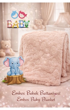 Welsoft Premium Bebek Battaniyesi 100x120 CM Özel Çantası İle Hediye İçin Uygundur Açık Kahverengi