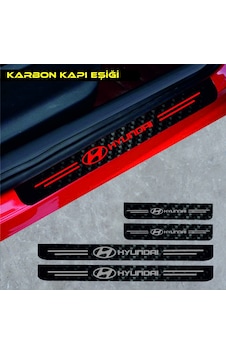 Hyundai İ20 İçin Uyumlu Aksesuar Oto Kapı Eşiği Sticker Karbon 4 Adet1040 Hyundai İ20 İçin Uyumlu Aksesuar Oto Kapı Eşiği Sticker Karbon 4 Adet1040