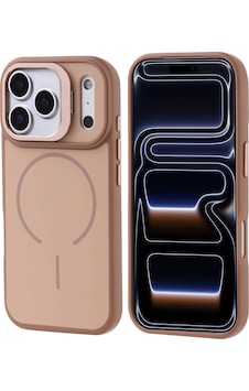 Apple Uyumlu iPad iPhone 17 Pro Kılıf M-safe Şarj Özellikli Kamera Standlı Zore Notron Kapak Gold Apple Uyumlu iPad iPhone 17 Pro Kılıf M-safe Şarj Özellikli Kamera Standlı Zore Notron Kapak Gold