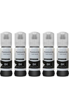 Epson Ecotank L3151 İçin5 Adet Siyah Photoink Mürekkep Epson Ecotank L3151 İçin5 Adet Siyah Photoink Mürekkep