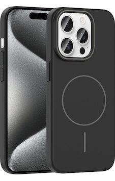 Apple Uyumlu iPhone 15 Pro Kılıf Magsafe Şarj Özellikli Kamera Çıkıntılı Hard Sensitive Sert Kapak Siyah