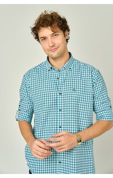 Figs Erkek Slim Fit Ekoseli Uzun Kollu %100 Pamuk Gömlek 0016 Mint Mint Figs Erkek Slim Fit Ekoseli Uzun Kollu %100 Pamuk Gömlek 0016 Mint Mint