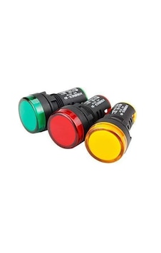 3 Adet 220v Pano Tipi Led Gösterge Lambası Işığı 22 Mm 3 Adet 220v Pano Tipi Led Gösterge Lambası Işığı 22 Mm