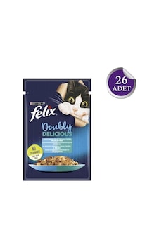 Felix Somon Ve Sardalyalı Kedi Yaş Mama 85 Gr 26 Adet Felix Somon Ve Sardalyalı Kedi Yaş Mama 85 Gr 26 Adet