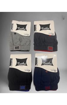 Tutku Tutku 117 Erkek Boxer - Düğmeli Havlubel İç Giyim, 4'lü Set-karışık Çok Renkli Tutku Tutku 117 Erkek Boxer - Düğmeli Havlubel İç Giyim, 4'lü Set-karışık Çok Renkli