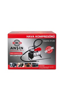 Anşin Sy-236 Hava Kompresörü Taşınabilir Elektrikli Şişirme Pompası