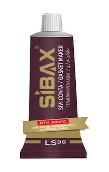 Sibax Yüksek Isı Silikonu Sıvı Conta Kırmızı 50ml Ls98
