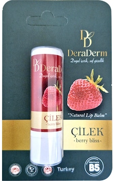 Deraderm Natural Lip Balm Çilek 5 Gr