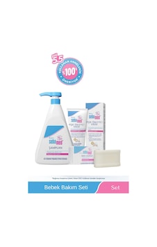Sebamed Baby Bebek Bakım Seti Hassas Ciltler İçin 3'lü Şampuan Pişik Önleyici Krem Ve Kompakt Sebamed Baby Bebek Bakım Seti Hassas Ciltler İçin 3'lü Şampuan Pişik Önleyici Krem Ve Kompakt