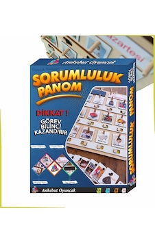 Ankebut Montessori Büyük Boy Sorumluluk Alma Beceri Ve Görev Tabl