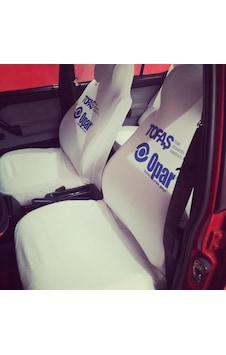 Tofaş Uyumlu Opar Servis Kılıfı Beyaz Pratik Kılıfı Koltuk Kılıfı