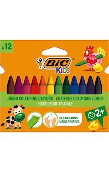 Bıc Kids Plastidecor Üçgen Pastel Boya Kalemi 12'li Kutu Diğer Bıc Kids Plastidecor Üçgen Pastel Boya Kalemi 12'li Kutu Diğer