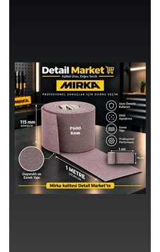 Detail Market Mirka Abranet 115mm X 1 Mt Rulo Zımpara P600 Kum 1 Metre