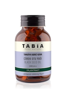 Tabia Çörek Otu Yağı 1000 MG 60 Kapsül Tabia Çörek Otu Yağı 1000 MG 60 Kapsül