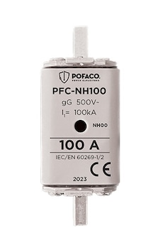 Pofaco Pfc-nh100 100a Nh 00 Boy Bıçaklı Sigorta Pofaco Pfc-nh100 100a Nh 00 Boy Bıçaklı Sigorta