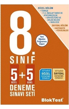 8.Sınıf Deneme Sınavı Seti 5+5 - Bloktest Yayınları 8.Sınıf Deneme Sınavı Seti 5+5 - Bloktest Yayınları