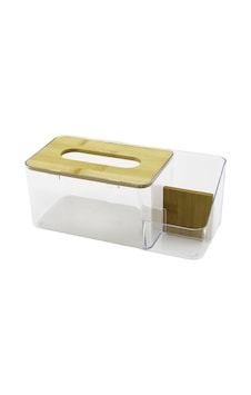 Wenken Ur-3467 Bambu Kapaklı Peçetelik Ve Organizer Mika Kristal Plastik- 24'li Paket Wenken Ur-3467 Bambu Kapaklı Peçetelik Ve Organizer Mika Kristal Plastik- 24'li Paket