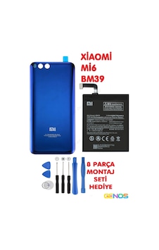 Xiaomi Mi 6 Arka Batarya Pil Kapağı Cam + Xiaomi 6 Mi6 Pil Batarya Bm39 + Montaj Set Mavi Xiaomi Mi 6 Arka Batarya Pil Kapağı Cam + Xiaomi 6 Mi6 Pil Batarya Bm39 + Montaj Set Mavi