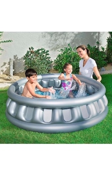 Bestway 51080 Şişme Havuz 152x43cm Metalik Gri Siyah Bestway 51080 Şişme Havuz 152x43cm Metalik Gri Siyah