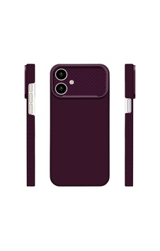 İphone 16 Uyumlu Kılıf M-safe Şarj Özellikli Zore Paris Zerre Sert Pc Kapak Derin Mor İphone 16 Uyumlu Kılıf M-safe Şarj Özellikli Zore Paris Zerre Sert Pc Kapak Derin Mor