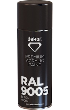 Dekor Sprey Boya Parlak Siyah Ral9005 400ml