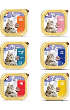 Plaisir 6'lı Süper Karışık Kedi Yaş Maması Paketi 6 X 100 G Plaisir 6'lı Süper Karışık Kedi Yaş Maması Paketi 6 X 100 G