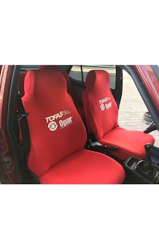 Penye Tofaş Opar Baskı Kırmızı Servis Kılıfı