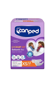 Canped Xs Çocuk Belbantlı Bezi 12 Adet Canped Çocuk