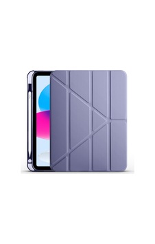 Aksesuarcim Apple iPad Uyumlu 11. 2025 İle Uyumlu Kılıf Silikon Yumuşak Kalem Bölmeli Esnek 4 Farklı Stand Olabilen Tablet Kılıfı Mor Sku: Zeusb0fhj6cqs7 Arka Kapak