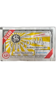 Viktoria Toz Kumaş Boyası - Koyu Sarı - N.57 Viktoria Toz Kumaş Boyası - Koyu Sarı - N.57