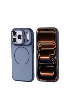 Zore Apple iPhone Uyumlu 17 Pro Max Kılıf M-safe Şarj Özellikli Kamera Standlı Omsy Notron Kapak - Lacivert Zore Apple iPhone Uyumlu 17 Pro Max Kılıf M-safe Şarj Özellikli Kamera Standlı Omsy Notron Kapak - Lacivert