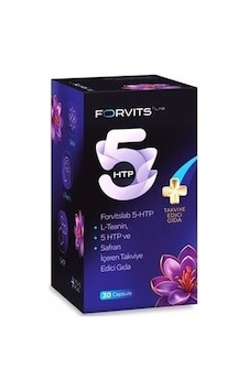 Forvits Lab 5-htp 100 Mg, L-teanin Ve Safran Ekstresi İçeren 30 Kapsül Takviye Edici Gıda