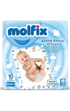 Molfix Bebek Bakım Örtüsü 60x60 10 Adet Molfix Bebek Bakım Örtüsü 60x60 10 Adet