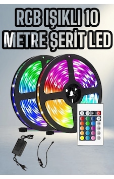 Kumandalı Rgb Işıklı 10 Metre Şerit Led - 4975 Kumandalı Rgb Işıklı 10 Metre Şerit Led - 4975