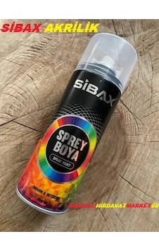 Sibax Sprey Tampon Boyası Parlak Siyah Boya 400Ml Sibax Sprey Tampon Boyası Parlak Siyah Boya 400Ml